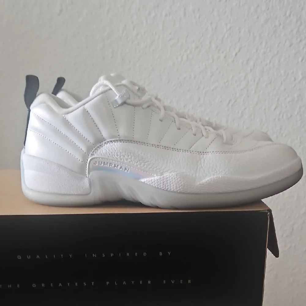 Jordan 12 Retro Low White Multi-Color Sneakers
